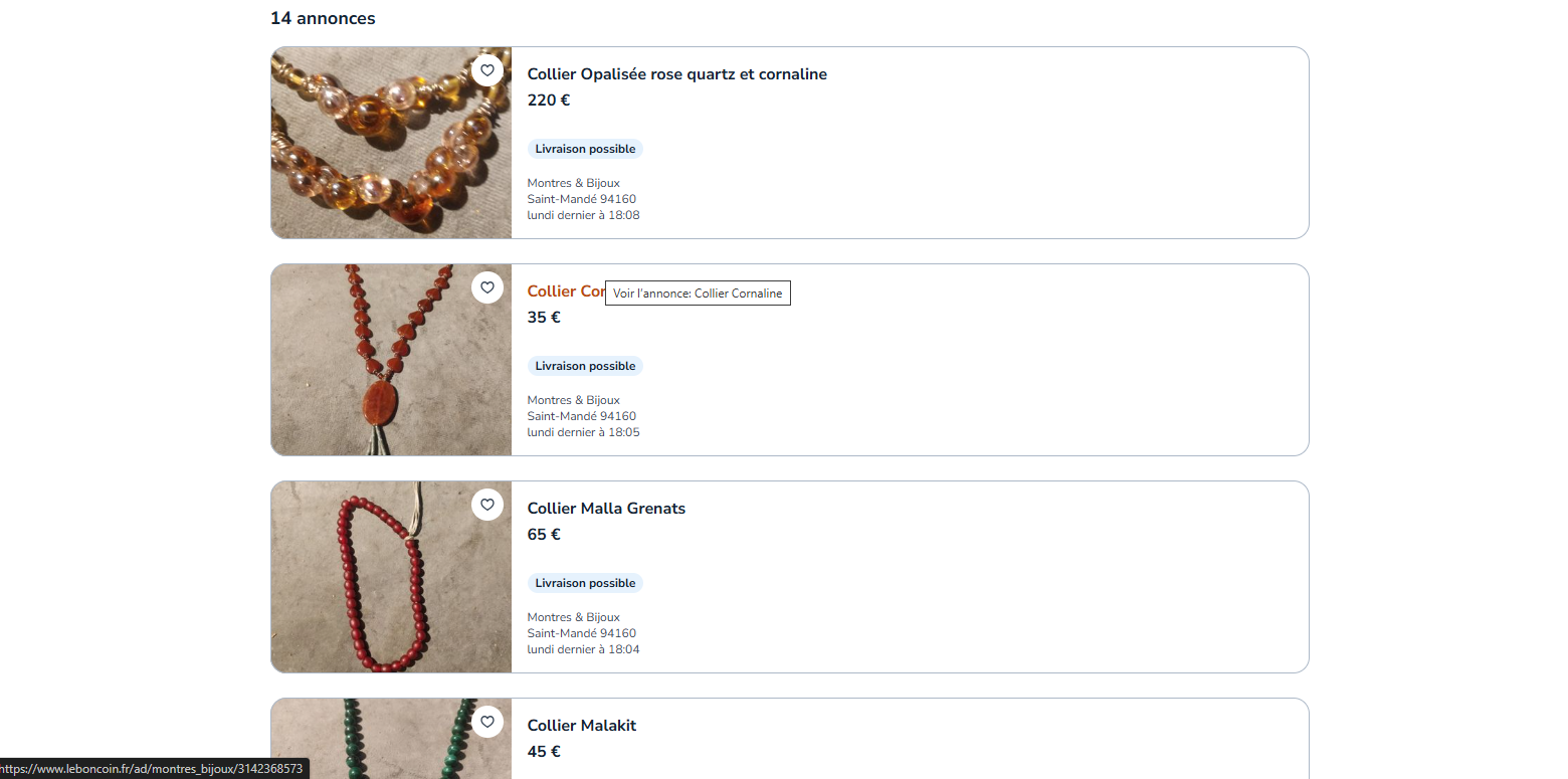 Les Pieces d'exception sur le bon coin